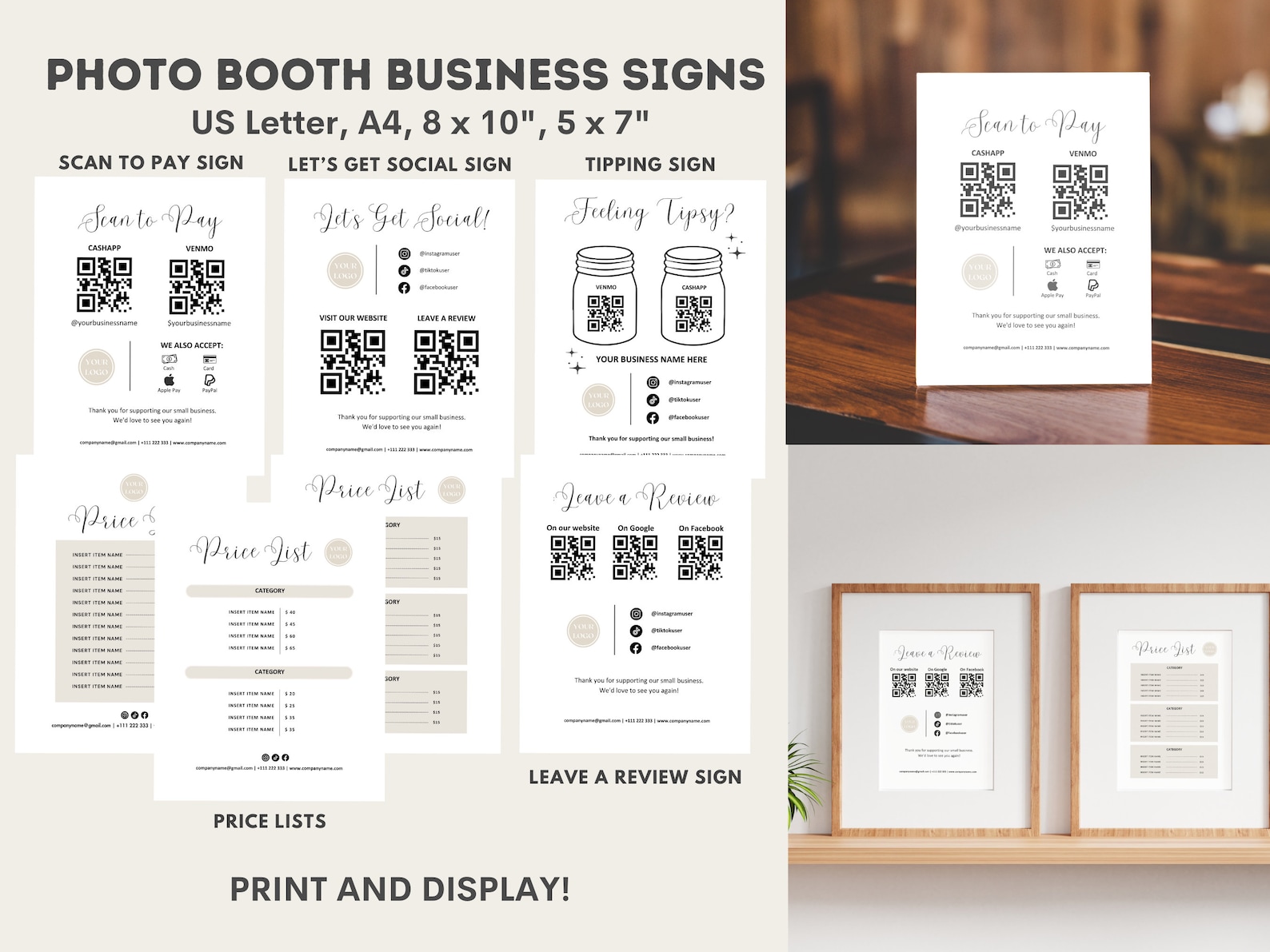 Booth Quotation Example Photo Booth Contract Template Bundle, Video Booth Rental Agreement ...