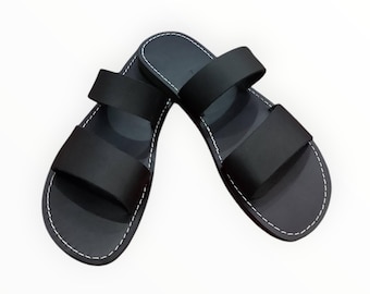 Men's Leather Sandals – Handmade Comfortable Summer Shoes – Moroccan Style Footwear"