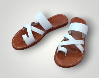 Handmade Leather Flip Flops: Moroccan Boho Summer Sandals