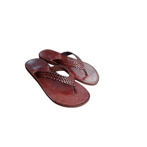 Handmade Leather Men's Flip Flops: Moroccan Beach Sandals image 14