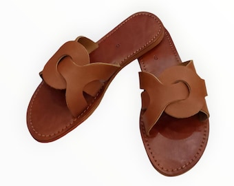 Handmade Moroccan Women Sandals – Genuine Leather Summer Shoes – Boho Style Footwear
