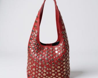 Bolso bandolera de piel – Bolso cruzado hecho a mano para mujer