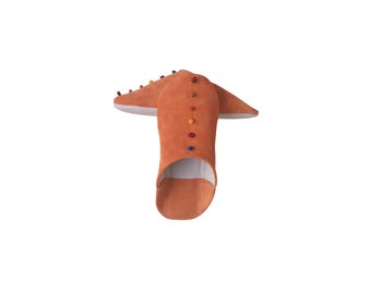 Zapatillas marroquíes naranjas para interior, zapatos de casa de cuero hechos a mano, babuchas suaves y acogedoras, zapatillas de casa para mujer