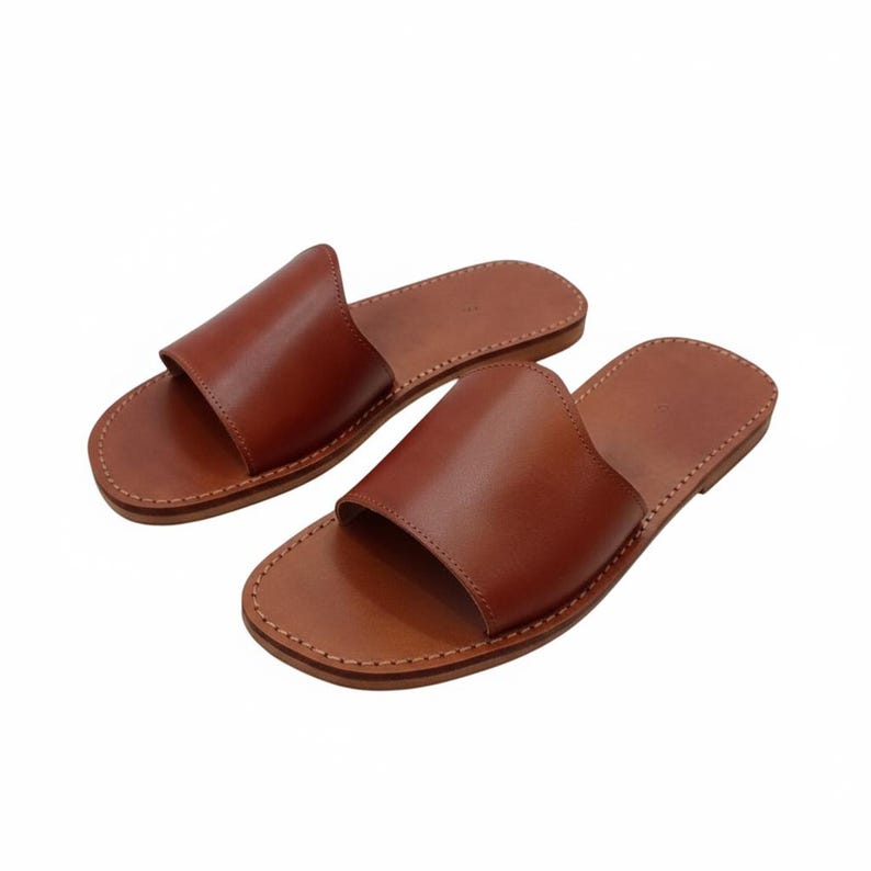 Men's Leather Sandals – Handmade Comfortable Summer Shoes – Moroccan Style Footwear" image 17