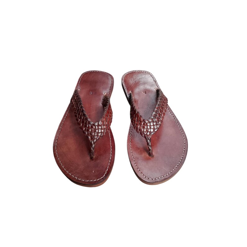 Handmade Leather Men's Flip Flops: Moroccan Beach Sandals image 17