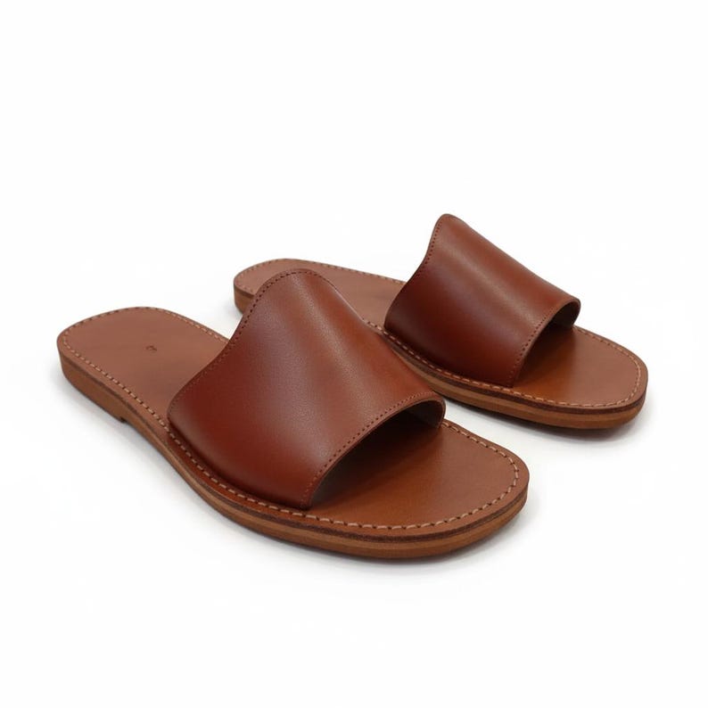 Men's Leather Sandals – Handmade Comfortable Summer Shoes – Moroccan Style Footwear" image 16