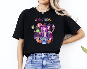 Huntrix Halloween Shirt, Derpy Tiger Shirt, Kpop Huntrix T-Shirt, Halloween Shirt, Demon Hunters Shirt, Saja Girls Shirt, Spooky Season Tee