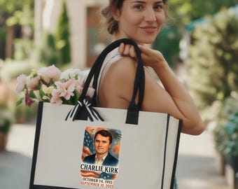 Charlie Kirk Tote Bag, Charlie Kirk Bag