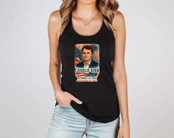 Charlie Kirk Tank Top, Charlie Kirk T-Shirt, Charlie Kirk Tank