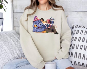 Huntrix Sweatshirt, Funny Derpy Tiger Shirt, Huntrix Saja Girls Shirt, Tiger Sweatshirt, Derpy Tiger Hoodie