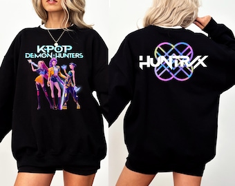 Kpop Shirt, Huntrix Sweatshirt, Kpop Movie Sweatshirt, Huntrix Girls Shirt, Saja Girls Fan Hoodie