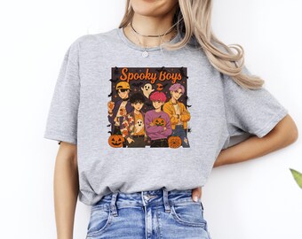 Halloween Shirt, Spooky Boys T-Shirt, Kpop Saja Boys Shirt, Halloween Huntrix Shirt, Spooky Season Tee, Halloween Gift