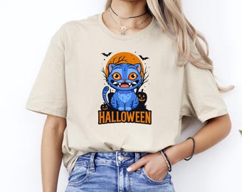 Tiger Shirt, Halloween Shirt,Derpy Tiger T-Shirt, Huntrix Halloween Shirt, Spooky Season Shirt, Halloween Derpy Tiger Tee