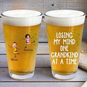 Personalized Photo Beer Glass Custom Father's Day Gift, Personalized 16oz Pint Beer Glass, Funny ...