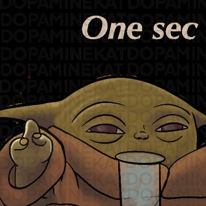 Grogu &quot;One Sec&quot; Toke Emote !