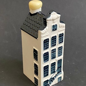 36-70 KLM Delft Blue House, KLM Dutch Houses, Netherland Holland Canal Houses, Amsterdam Row Houses Set, KLM Business Class Bottle Houses image 3