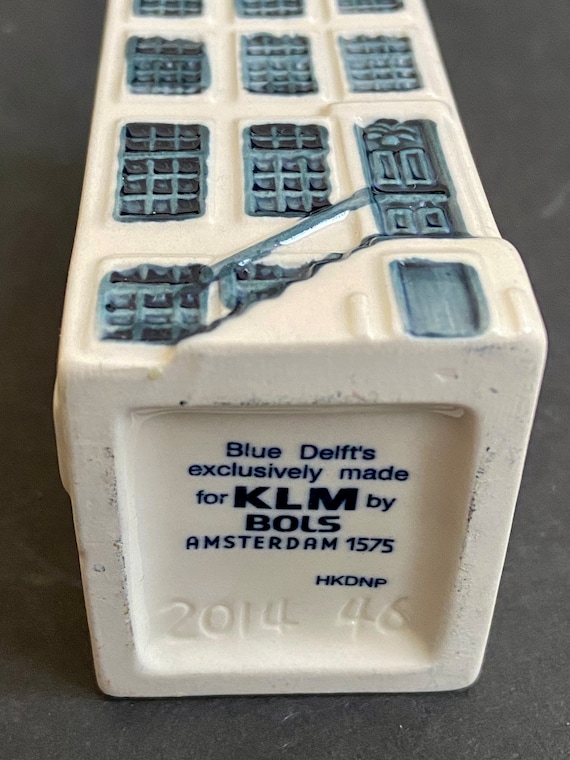 KLMオランダ航空　デルフトブルーハウス 等6点　ビジネスクラス搭乗記念品 KLMオランダ航空ビジネスクラス搭乗記念BOLS社ブルーハウス