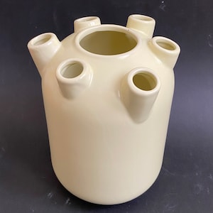 Tulip Flower Vase, White Dutch Art Vase, Modern Dutch design Tulip  Vase