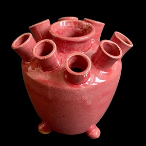Modern Dutch Vintage pink Flower Vase - Unique Dutch Art Design