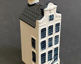 KLMアムステルダムハウス：ミニチュア磁器製オランダ運河ハウス（番号