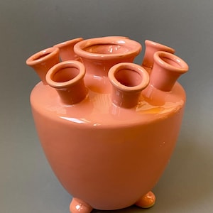 Dutch Art Vase, Modern Dutch design  large Tulip Vase pink