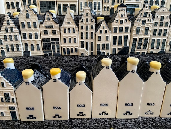 KLMオランダ航空 BOLS 陶器 デルフトブルーハウス 12個 オーダーメイドツアー・個人旅行はマイヨーロッパへ