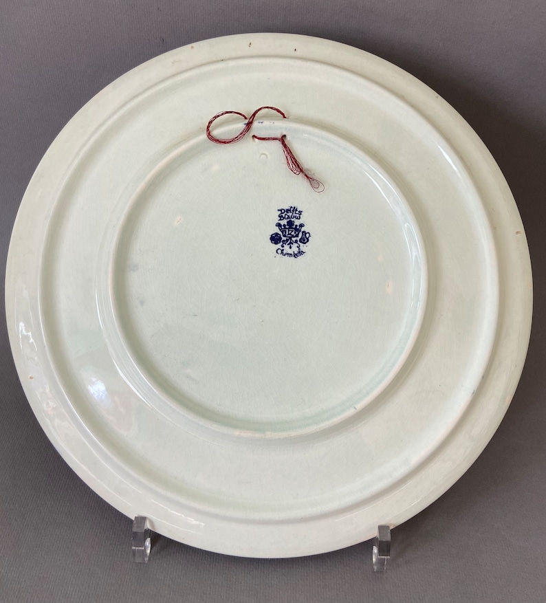 Rembrandts Mother Painting Plate, Blauw Delft Blue Plate, Collective