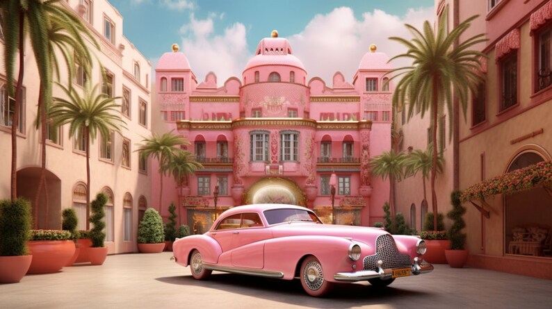 Pink Barbie Cars Barbie Cars Backdrops Barbie Cars Bundle Pink Cars ...
