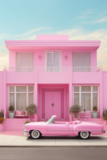 Pink Barbie Cars Barbie Cars Backdrops Barbie Cars Bundle Pink Cars ...