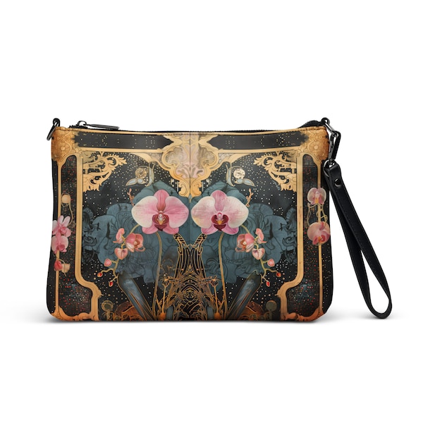 Art Nouveau Orchid - Crossbody Bag