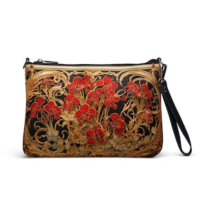 Art Nouveau Orchid - Crossbody bag