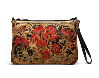 Art Nouveau Orchid - Crossbody bag