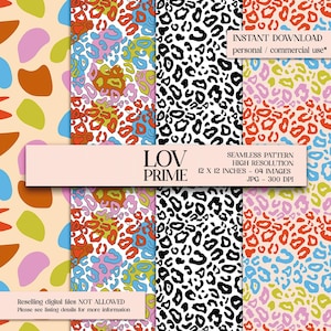 Animal print Seamless, Cheetah Seamless Pattern, Leopard Seamless, Sublimation for Fabric