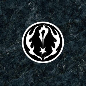Disco Elysium / star and antlers sticker