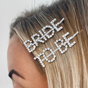 Bride Hair Clip -  Bride hair pin - Hen party accessories- Bridal Clip - Bride pin - Bride to be