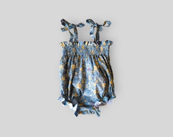 bombacho bebe liberty, baby romper liberty, baby romper bebé flores, ropa formal bebé niña, liberty baby clothes