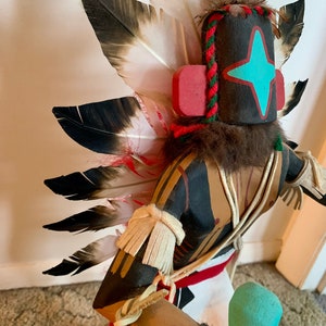 Blue Star Kachina Doll