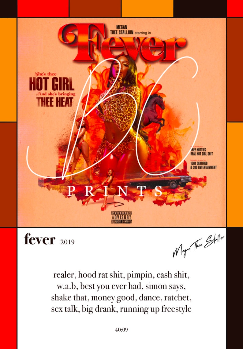 Megan Thee Stallion Fever Album Artwork Polaroid Digital - Etsy