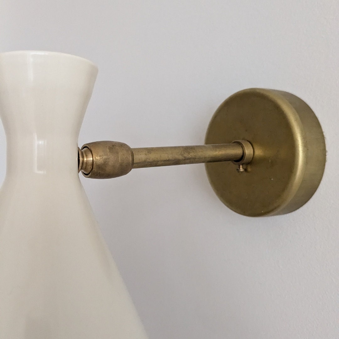 Lampadaire balancier à 3 bras dans le style des créations italiennes