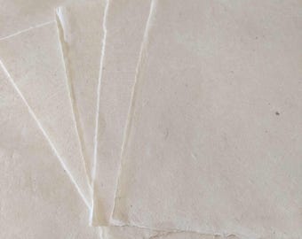 Papel Lokta nepalés A3 - 95 g/m² - Papel artesanal natural, ecológico y ligeramente texturizado para linograbado, tarjetería, encuadernación y manualidades.