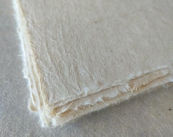 Papel Lokta nepalés de 130 g/m² - A3 - Papel grueso, texturizado, natural y ecológico hecho a mano para impresión, encuadernación, origami y manualidades.