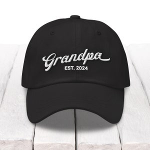 Grandpa Hat, Custom Embroidered Hat, Pregnancy Announcement Father, New Grandpa 2024, Grandpa Hat, Fathers Day Gift for Dad