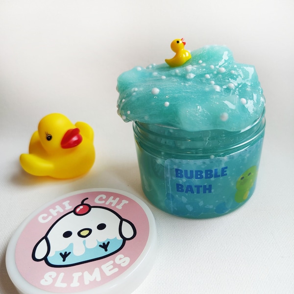 Bubble Bath Slime Etsy