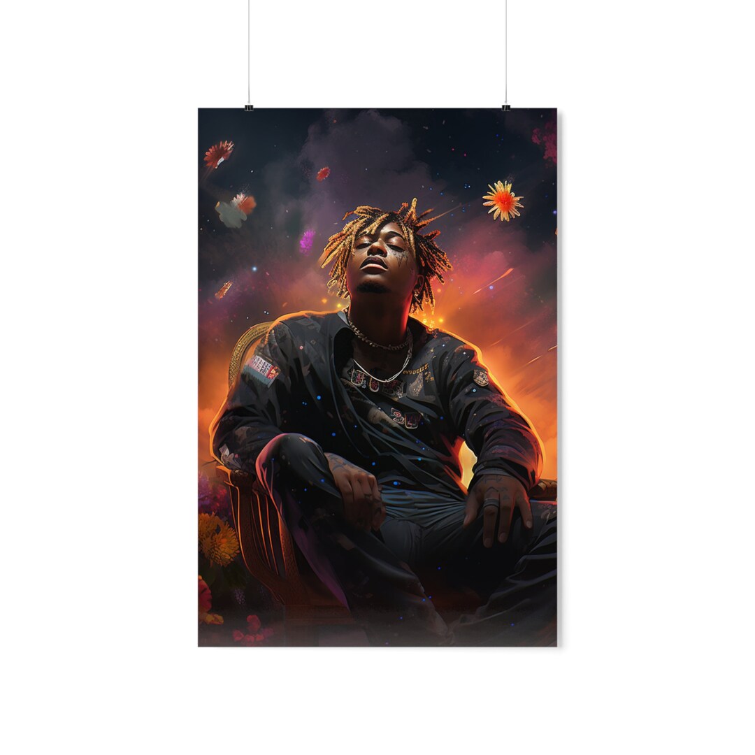 Abstract Popculture Juice Wrld Wallart Poster3 Etsy
