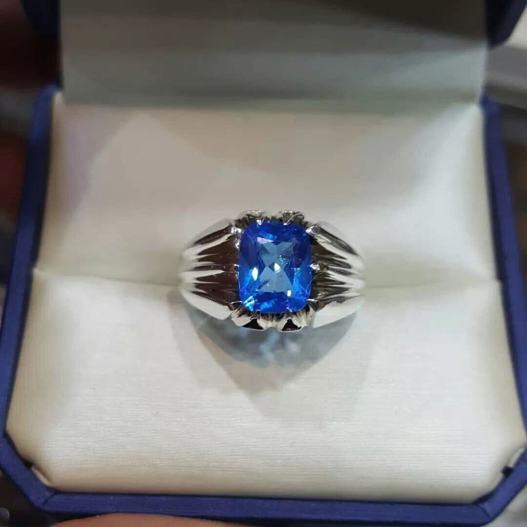 スイスブルートパーズリング 本物のトパーズリング オリジナルブルー