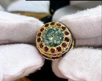 Original Moissanite Ring 925 Sterling Silver - Brilliant Moissanite Jewelry - Sparkling Ring New Year Gift for Her