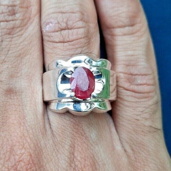 Original Tanzania Ruby Ring Natural Tanzania Ruby… - image 7