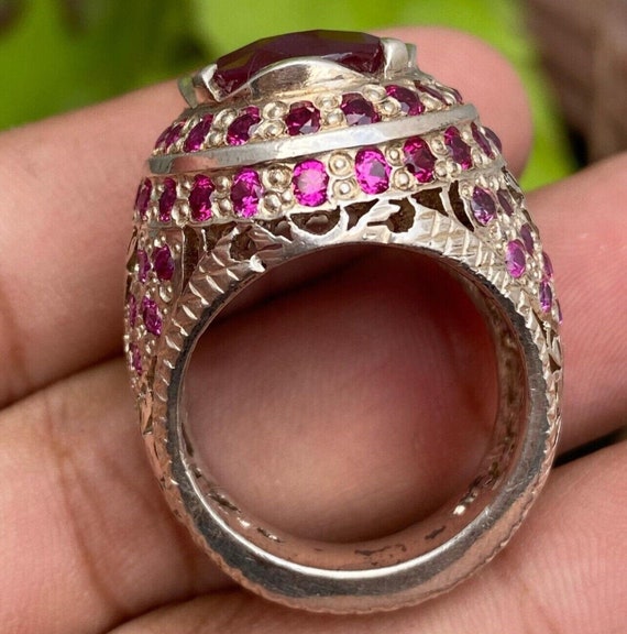 Natural African Ruby Ring African Ruby Stone Ring… - image 6