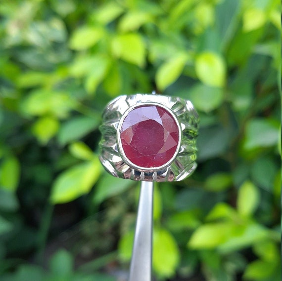 Natural Ruby Ring Real Ruby Ring Original Ruby Ri… - image 2