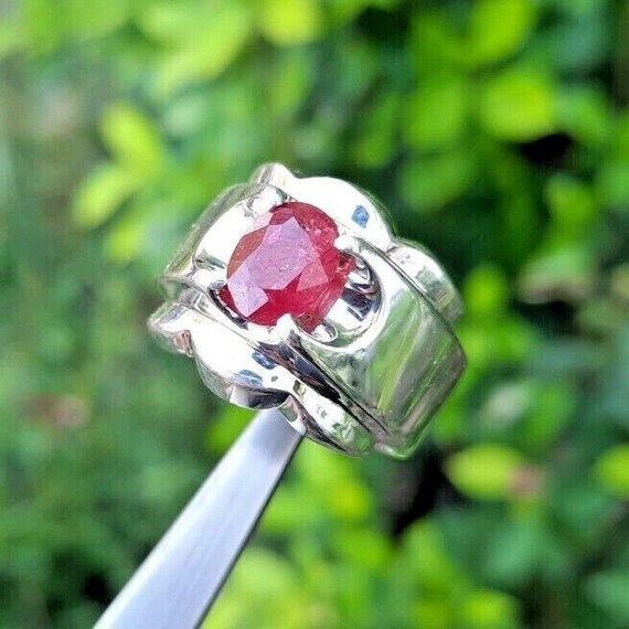 Original Tanzania Ruby Ring Natural Tanzania Ruby… - image 2